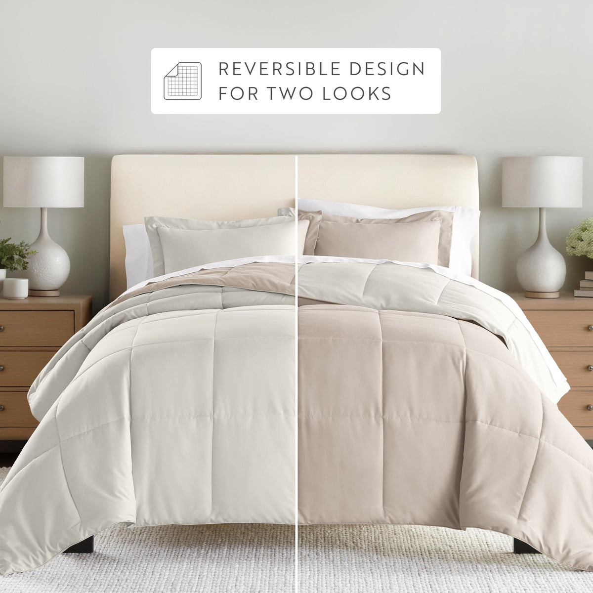 Reversible Down-Alternative Comforter Set