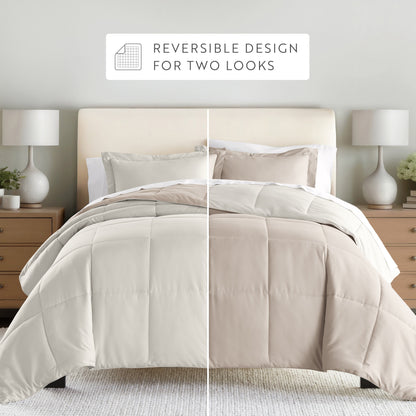 Reversible Down-Alternative Comforter Set