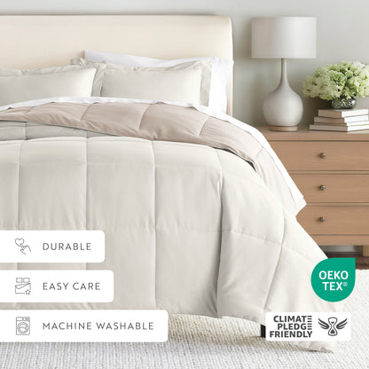 Reversible Down-Alternative Comforter Set