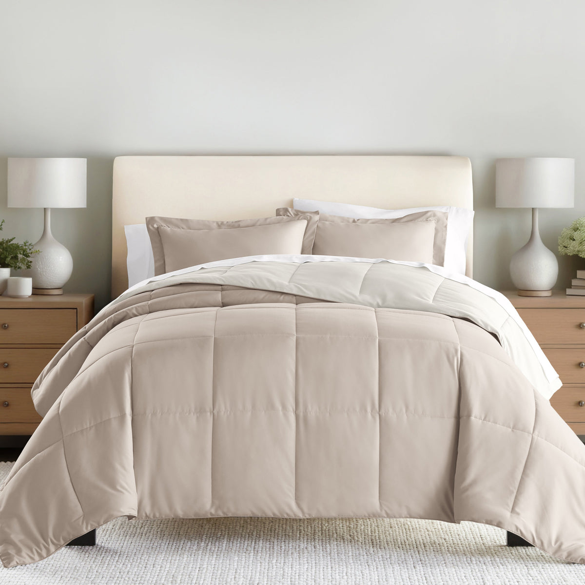 Reversible Down-Alternative Comforter Set