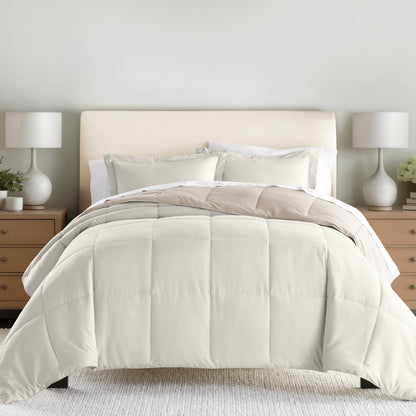 Reversible Down-Alternative Comforter Set