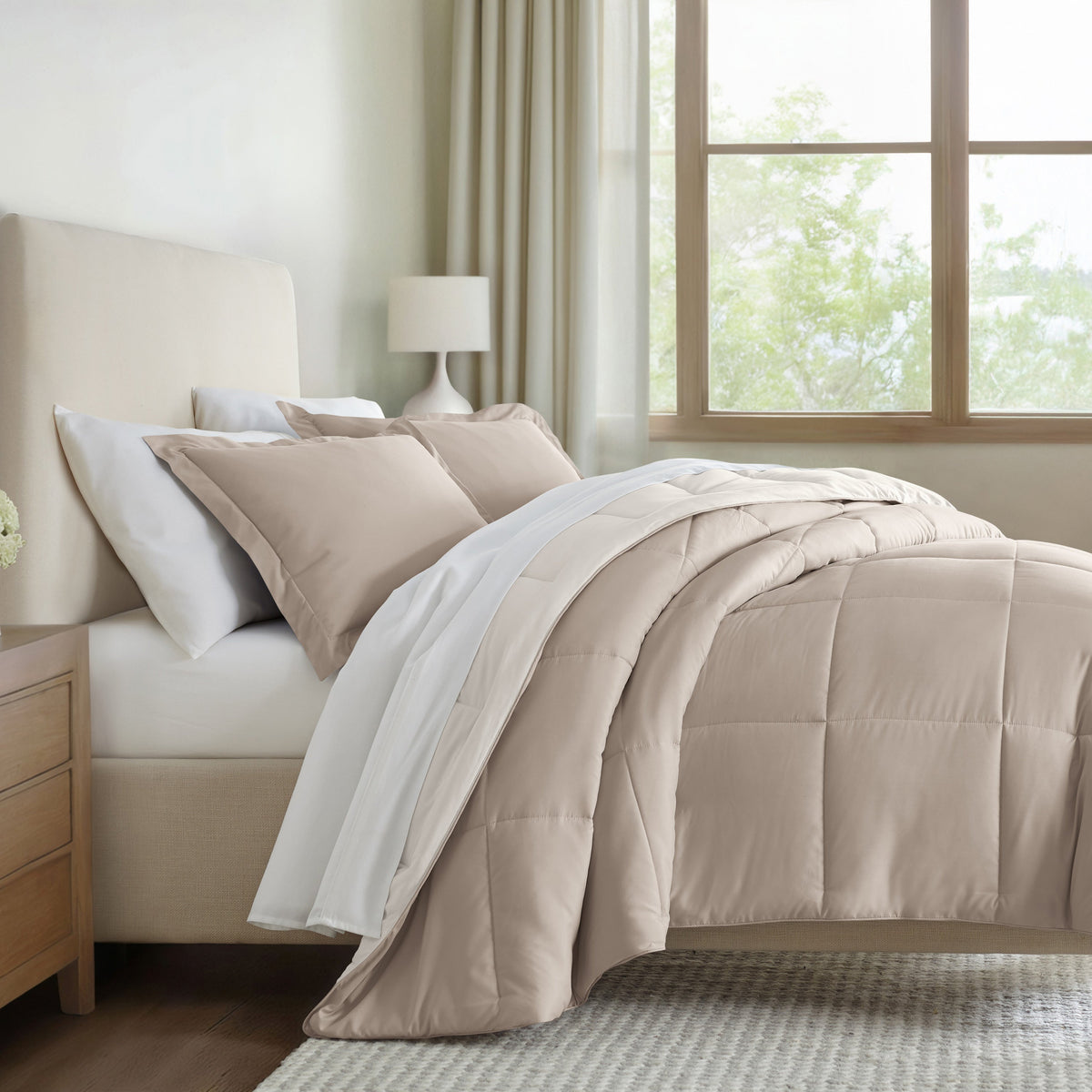 Reversible Down-Alternative Comforter Set