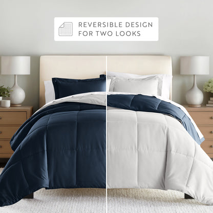 Reversible Down-Alternative Comforter Set