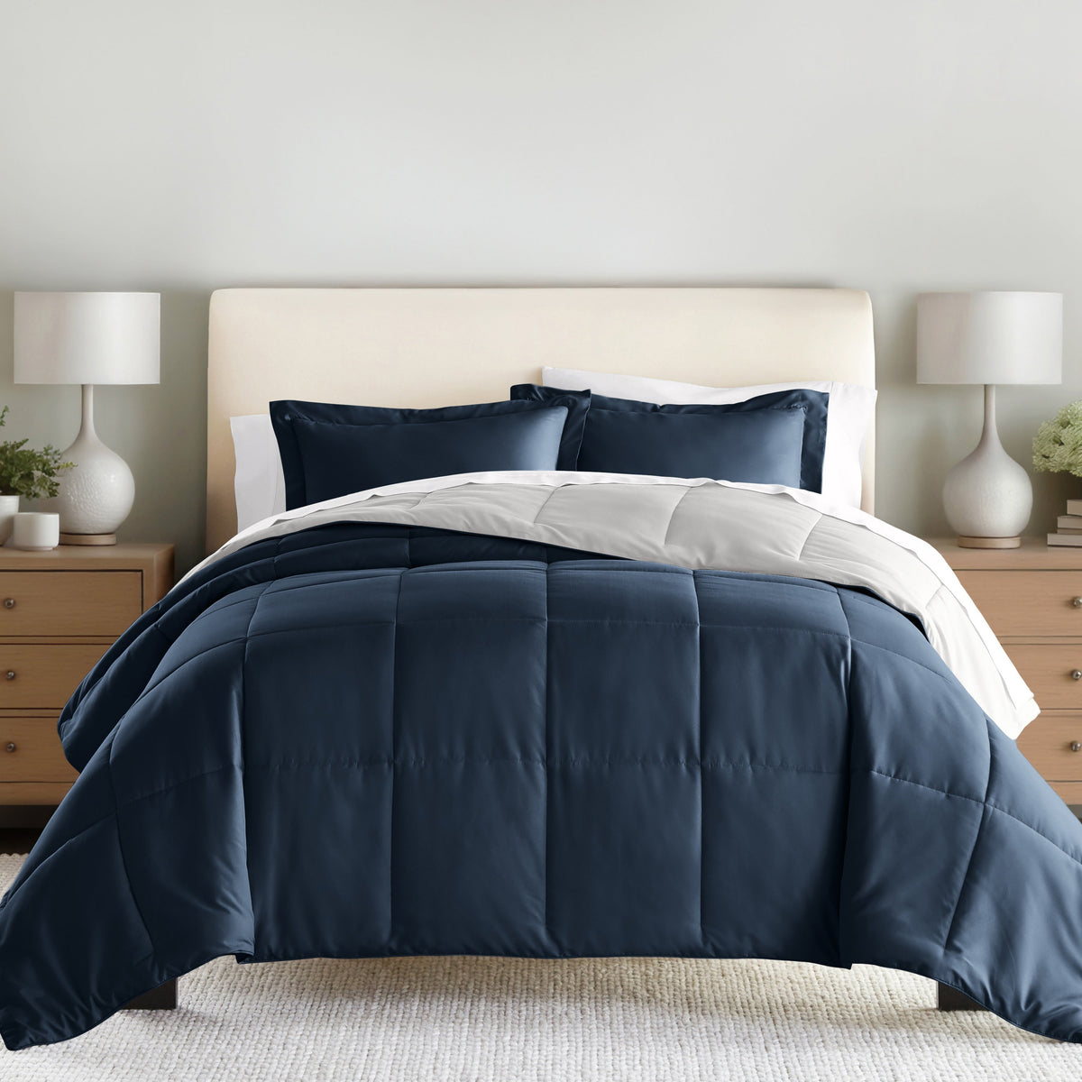 Reversible Down-Alternative Comforter Set
