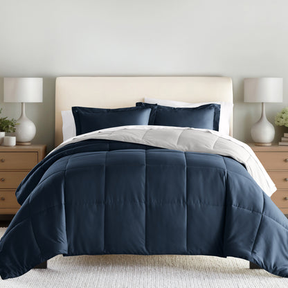 Reversible Down-Alternative Comforter Set