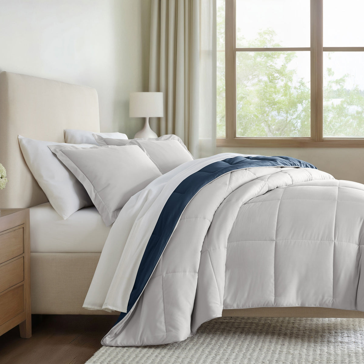 Reversible Down-Alternative Comforter Set