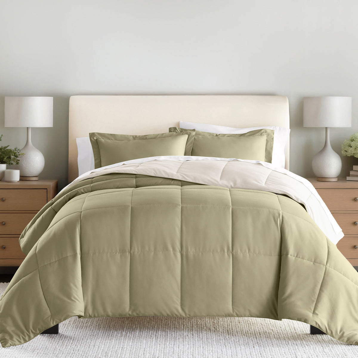 Reversible Down-Alternative Comforter Set