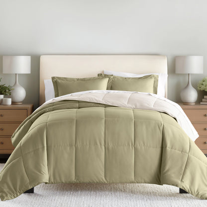 Reversible Down-Alternative Comforter Set