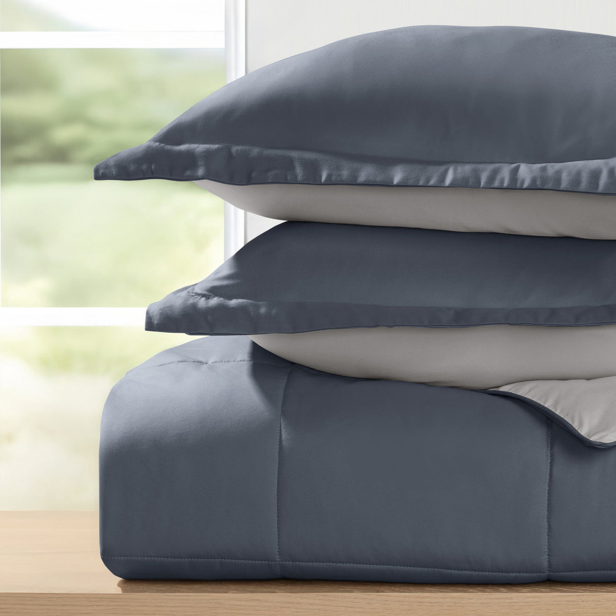 Reversible Down-Alternative Comforter Set