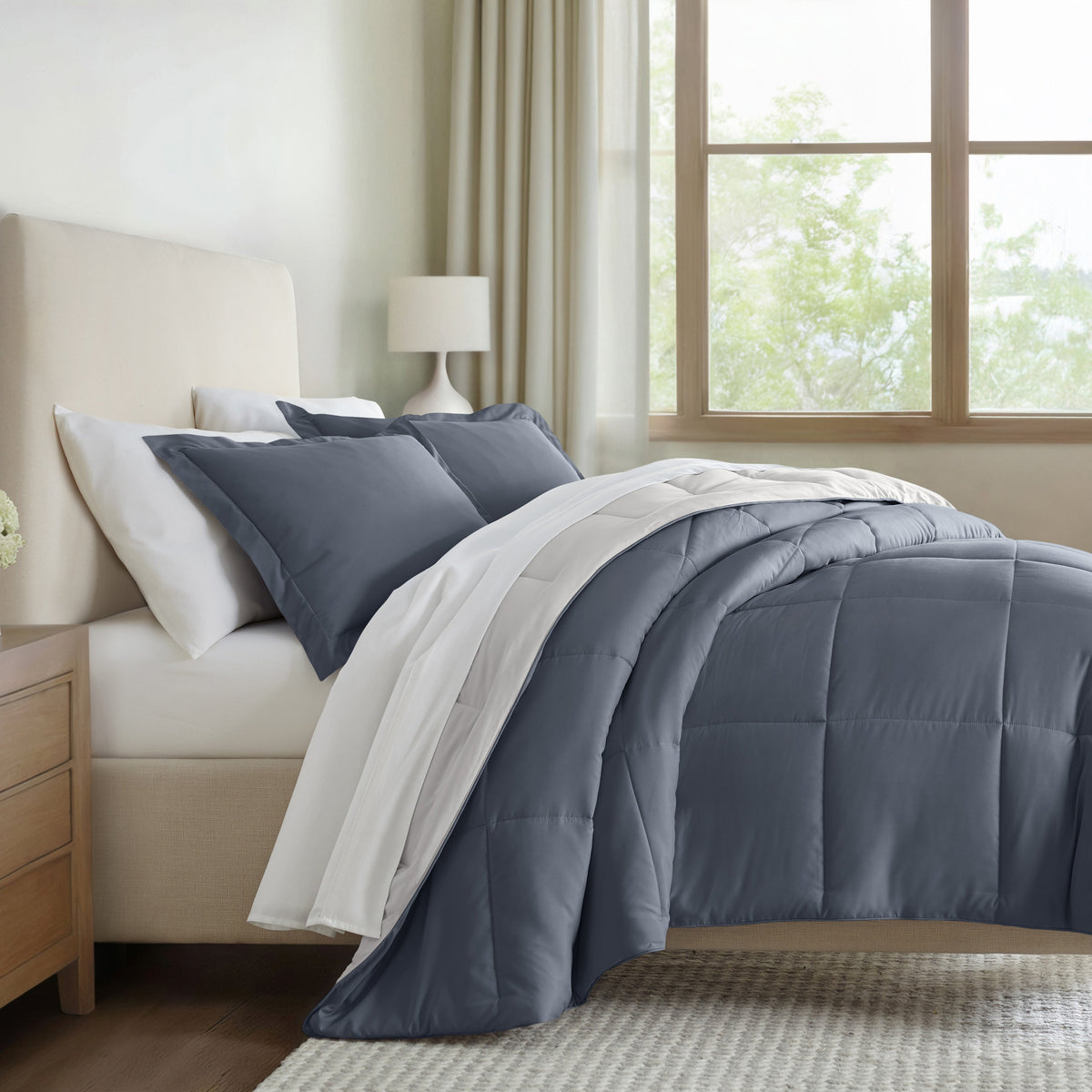 Reversible Down-Alternative Comforter Set