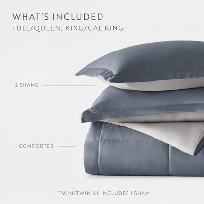 Reversible Down-Alternative Comforter Set