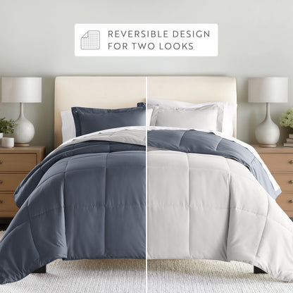 Reversible Down-Alternative Comforter Set