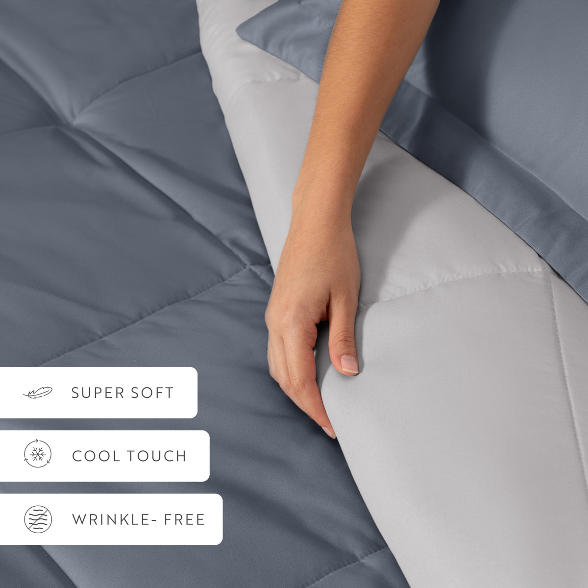 Reversible Down-Alternative Comforter Set