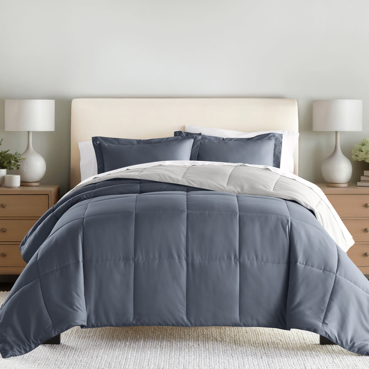 Reversible Down-Alternative Comforter Set