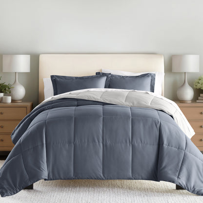 Reversible Down-Alternative Comforter Set