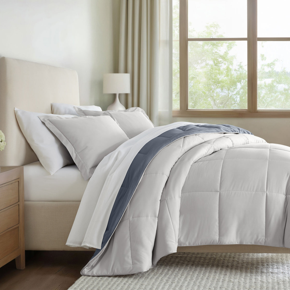 Reversible Down-Alternative Comforter Set