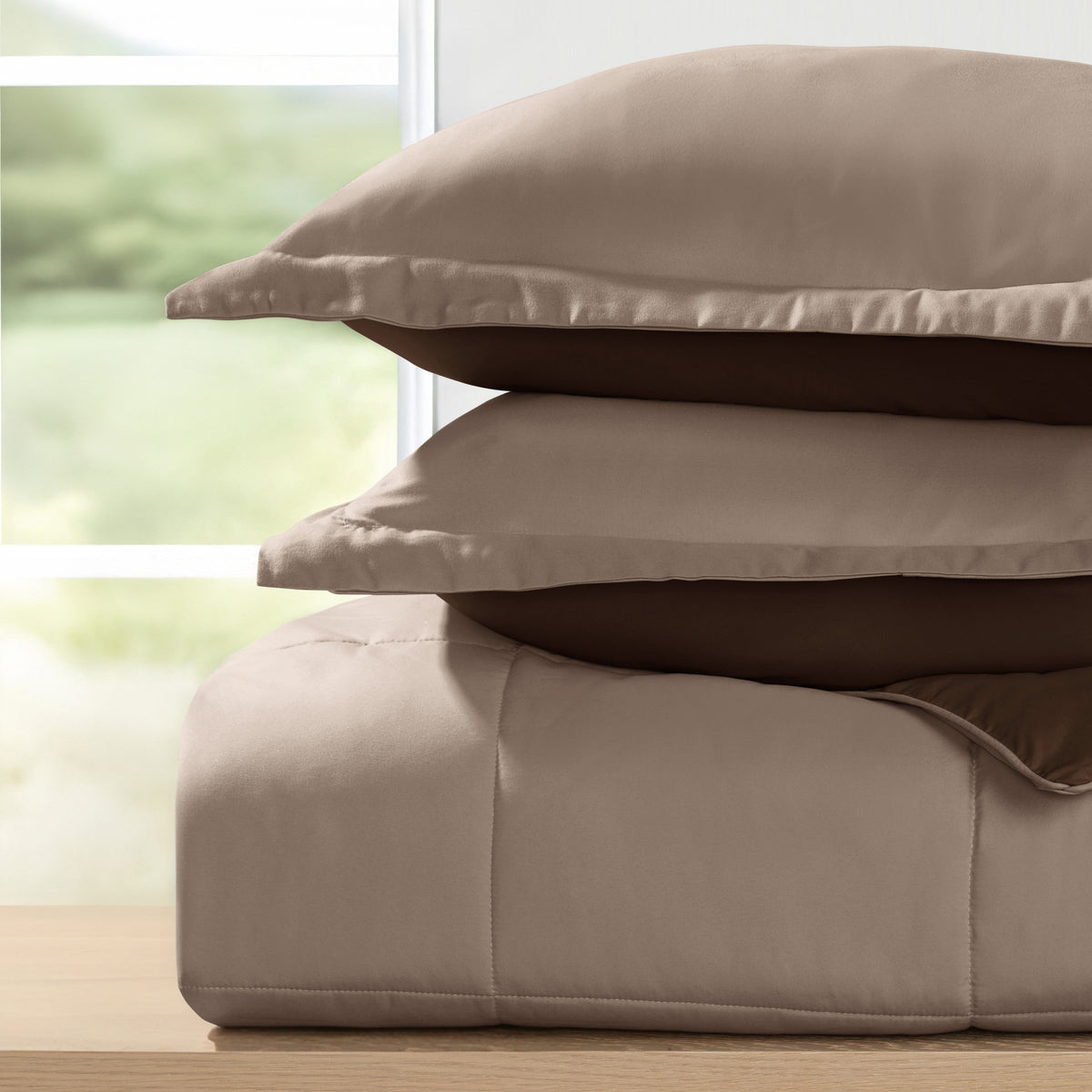 Reversible Down-Alternative Comforter Set