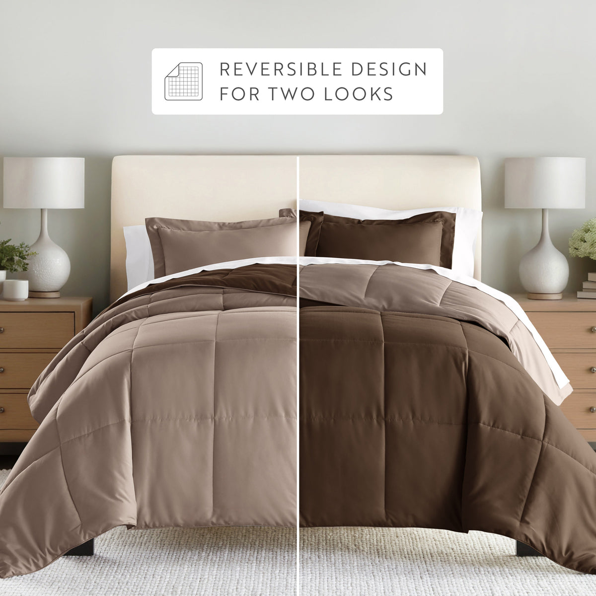 Reversible Down-Alternative Comforter Set