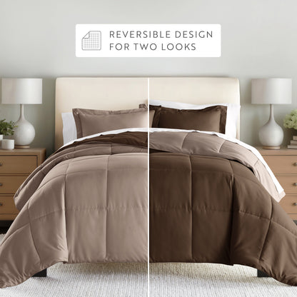 Reversible Down-Alternative Comforter Set
