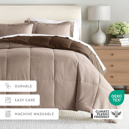 Reversible Down-Alternative Comforter Set