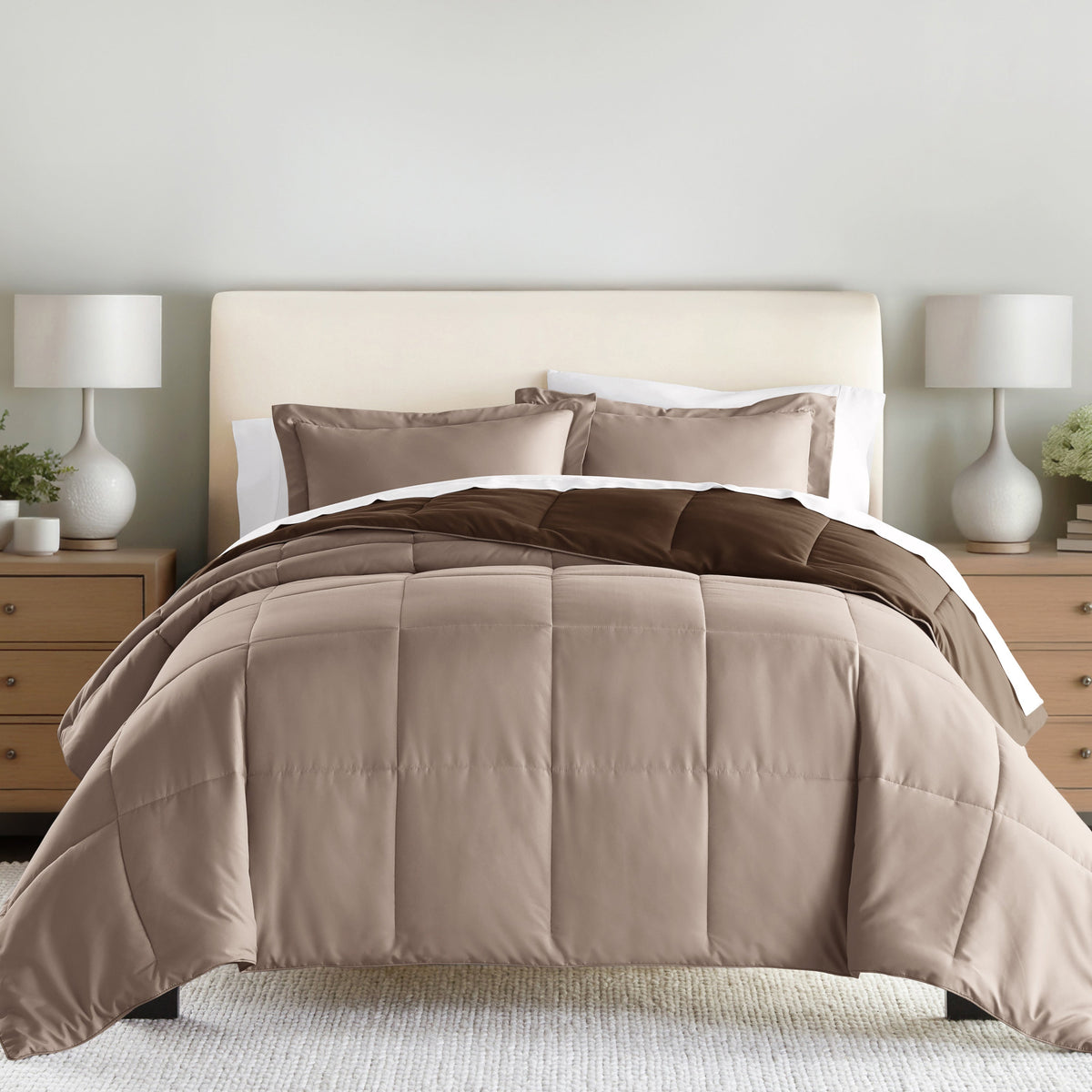 Reversible Down-Alternative Comforter Set