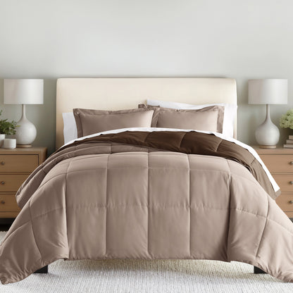 Reversible Down-Alternative Comforter Set