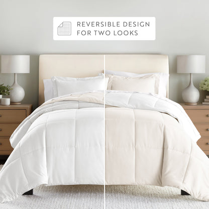 Reversible Down-Alternative Comforter Set