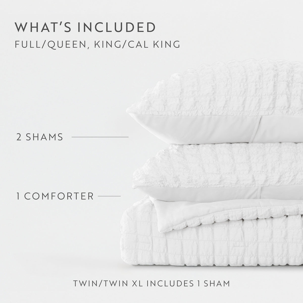 Seersucker Box Textured Down-Alternative Comforter Set