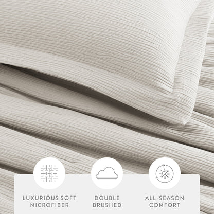 Cloud Weave Textured Down-Alternative Comforter Set