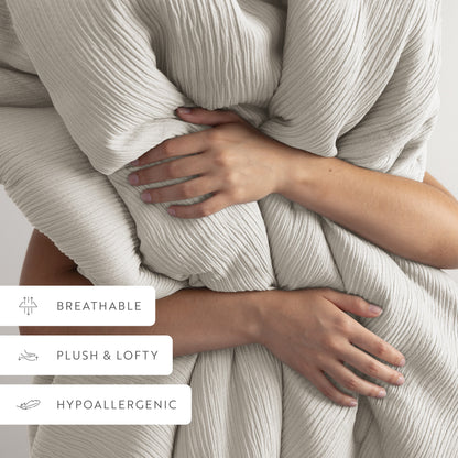 Cloud Weave Textured Down-Alternative Comforter Set