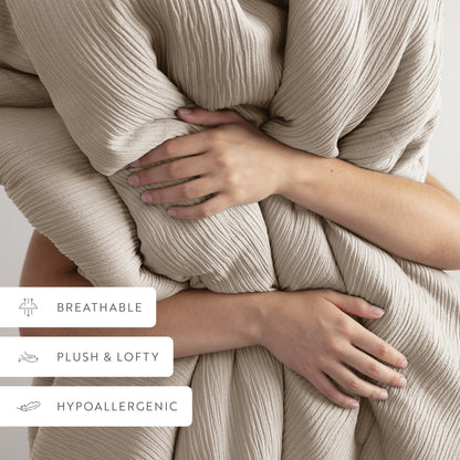 Cloud Weave Textured Down-Alternative Comforter Set