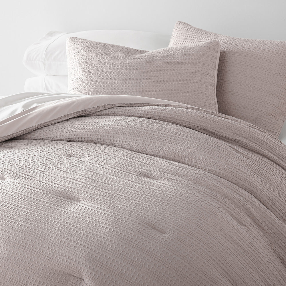 Waffle Textured Down-Alternative Comforter Set