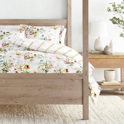 Chintz Floral Reversible Down-Alternative Comforter Set