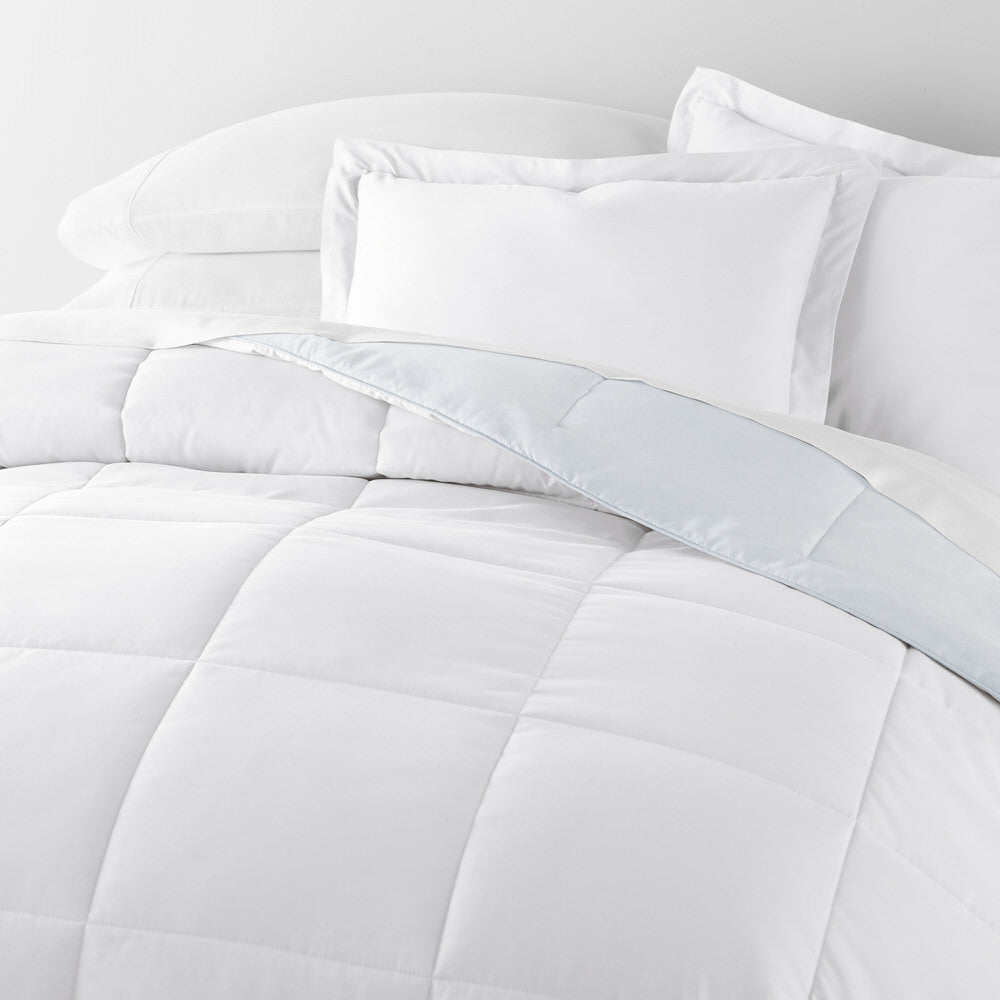 Ocean Waves Reversible Down-Alternative Comforter Set