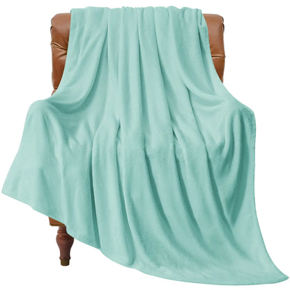 Luxe Flannel Fleece Throw Blanket – Plush Microfiber Throw for Couch, Sofa & Bed