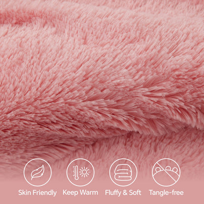 Luxe Flannel Faux Fur Comforter Set – Warm Shaggy Bedding