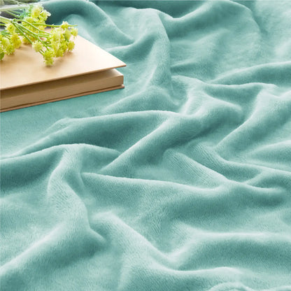 Luxe Flannel Fleece Throw Blanket – Plush Microfiber Throw for Couch, Sofa & Bed