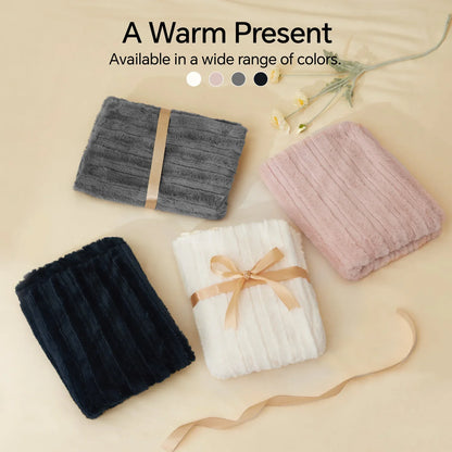 Luxe Flannel Fleece Comforter Set – Warm Faux Fur Bedding