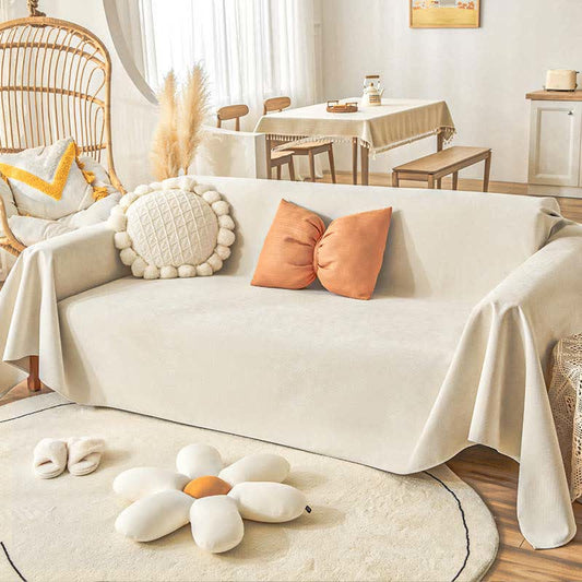 Pure Color Waterproof Pet Couch Cover