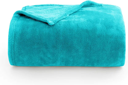 Luxe Flannel Fleece Throw Blanket – Plush Microfiber Throw for Couch, Sofa & Bed