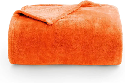 Luxe Flannel Fleece Throw Blanket – Plush Microfiber Throw for Couch, Sofa & Bed