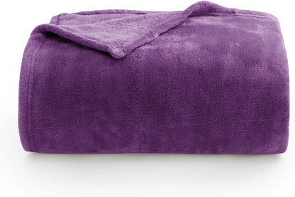 Luxe Flannel Fleece Throw Blanket – Plush Microfiber Throw for Couch, Sofa & Bed