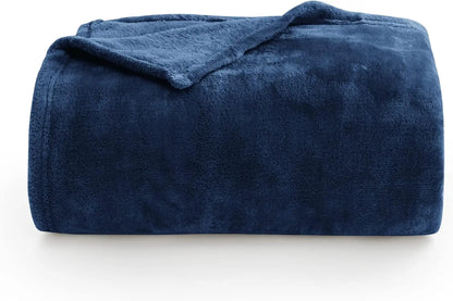 Luxe Flannel Fleece Throw Blanket – Plush Microfiber Throw for Couch, Sofa & Bed