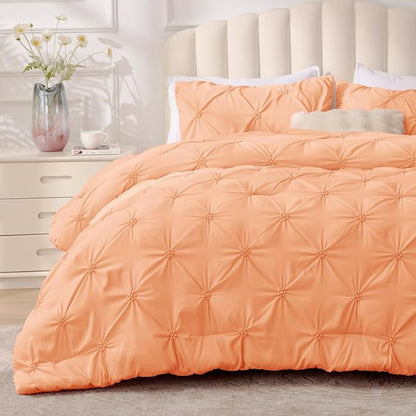 Boho Pintuck Comforter Set – Lightweight All-Season Bedding
