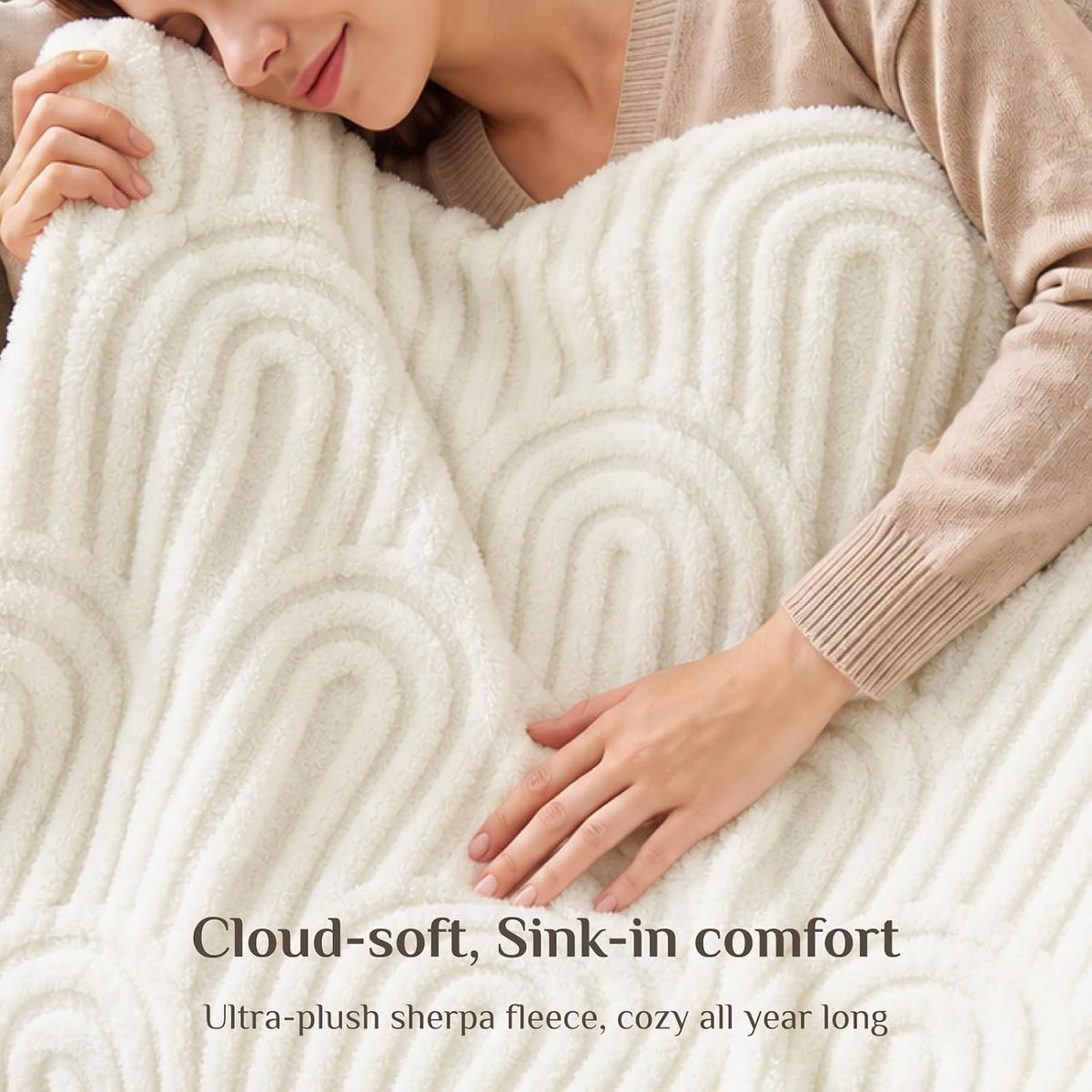 Boho Fleece Throw Blanket – Cozy Plush for Couch & Bed
