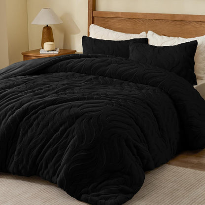 Luxe Flannel Faux Fur Comforter Set – Plush Winter Bedding