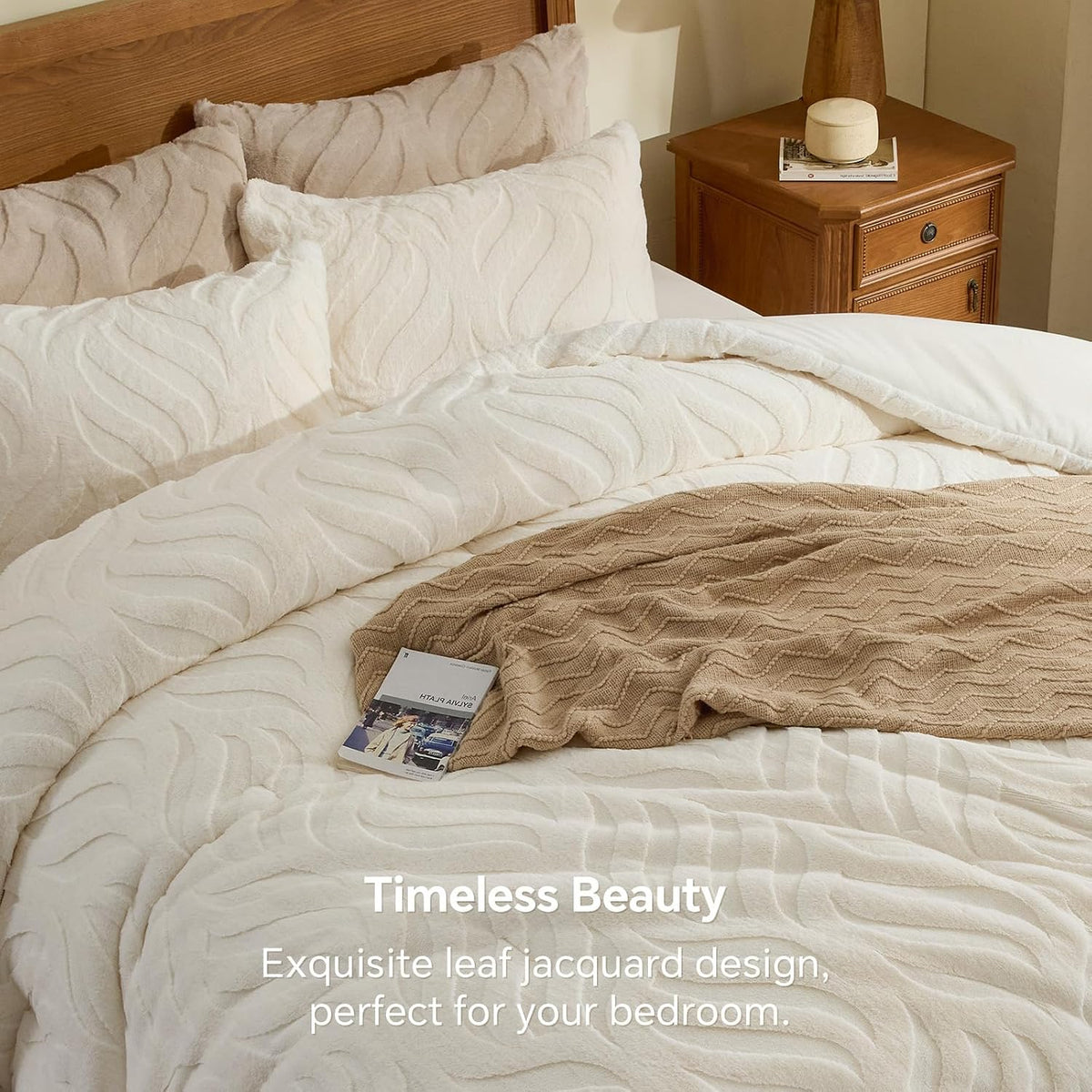 Luxe Flannel Faux Fur Comforter Set – Plush Winter Bedding