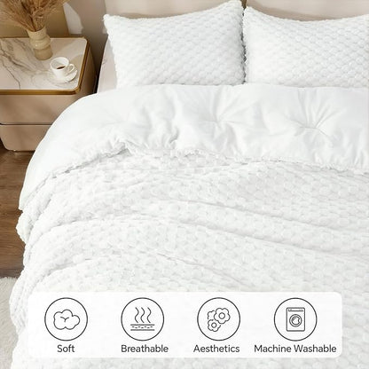 Luxe Flannel Fleece Comforter Set – Warm Winter Bedding