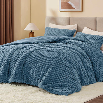 Luxe Flannel Fleece Comforter Set – Warm Winter Bedding