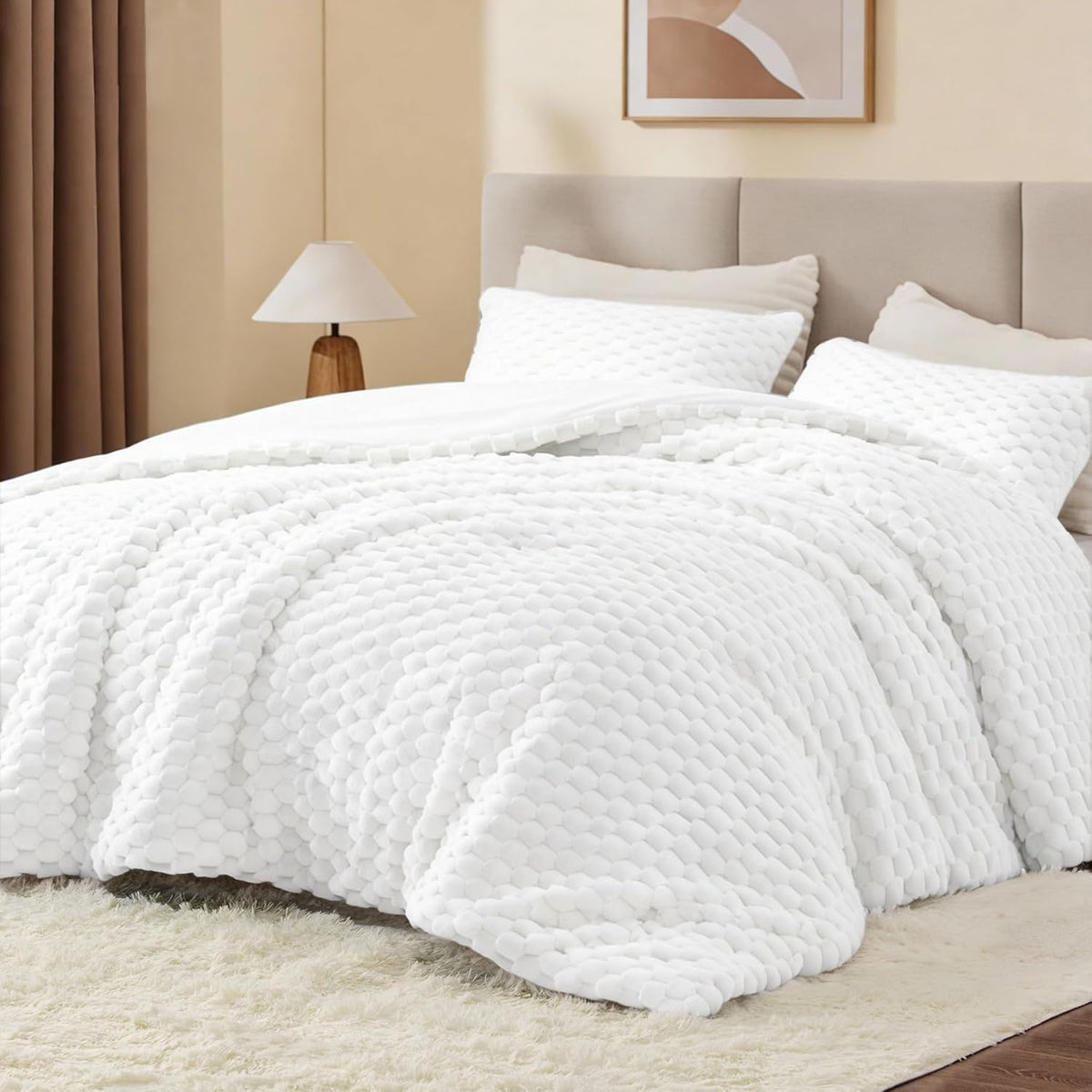 Luxe Flannel Fleece Comforter Set – Warm Winter Bedding